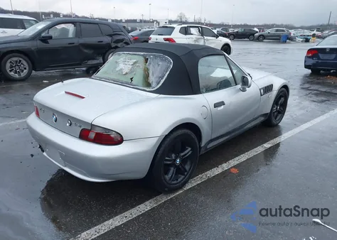 2001 BMW Z3 2.5I из США, поврежденный, VIN WBACN33451LM02740